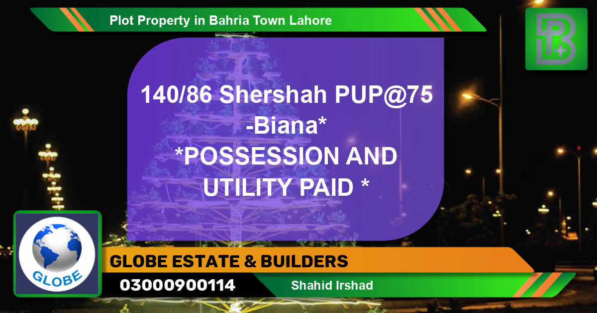Residential Plot for Sale in Bahria Town, Lahore - (BP-68185)