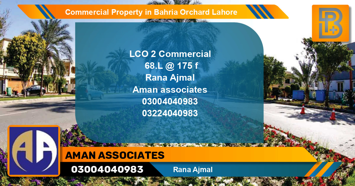 Commercial Property for Sale in Bahria Orchard, Lahore - (BP-68212)