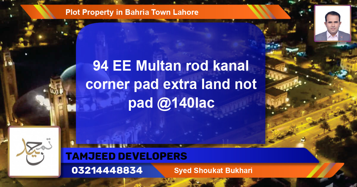 Residential Plot for Sale in Bahria Town, Lahore - (BP-68218)