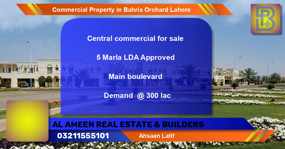 Commercial Property for Sale in Bahria Orchard, Lahore - (BP-68262)