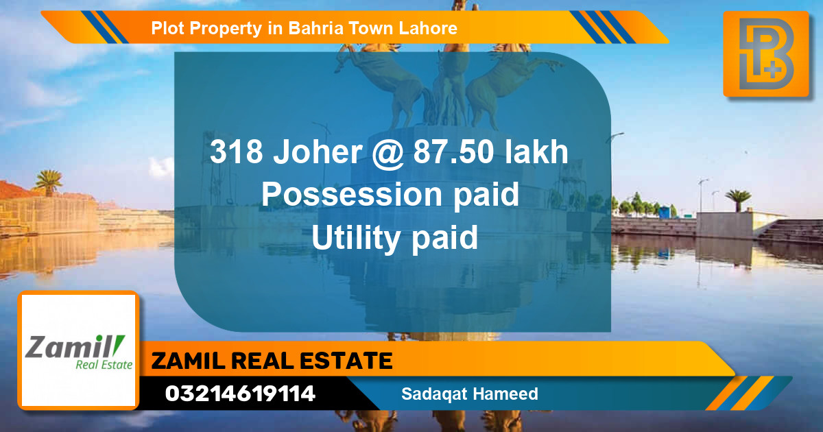 Residential Plot for Sale in Bahria Town, Lahore - (BP-68304)