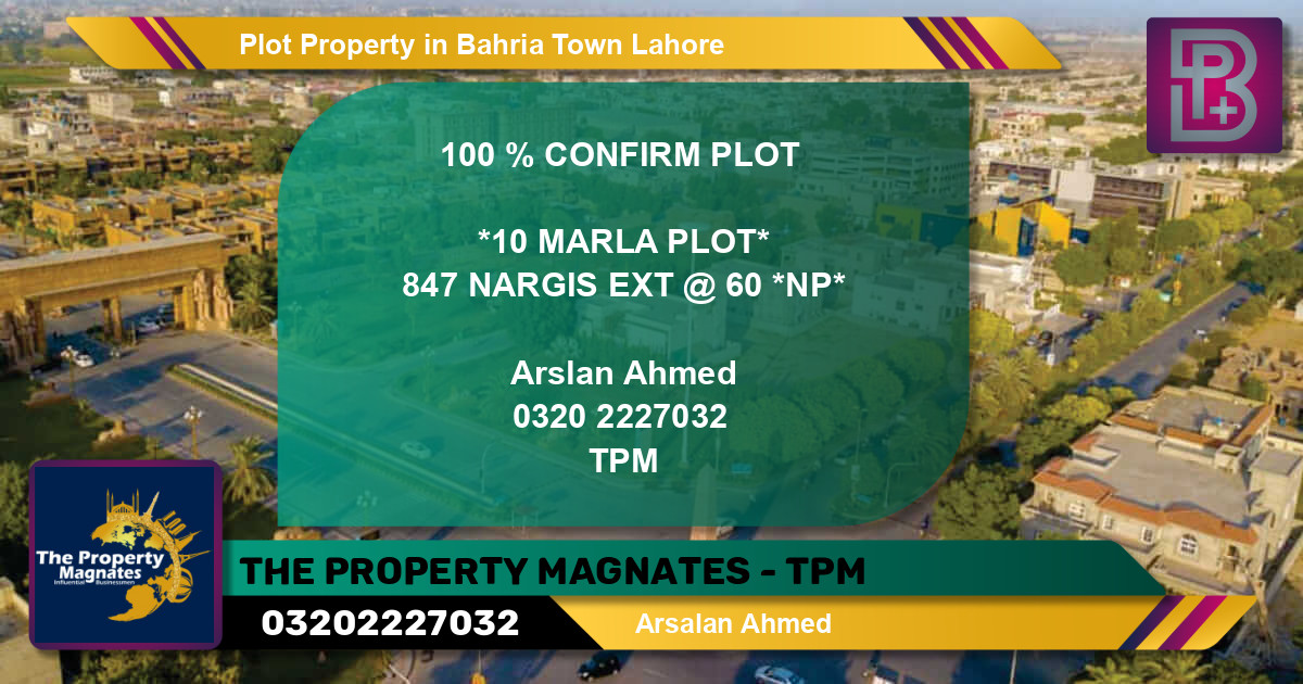 Residential Plot for Sale in Bahria Town, Lahore - (BP-68317)
