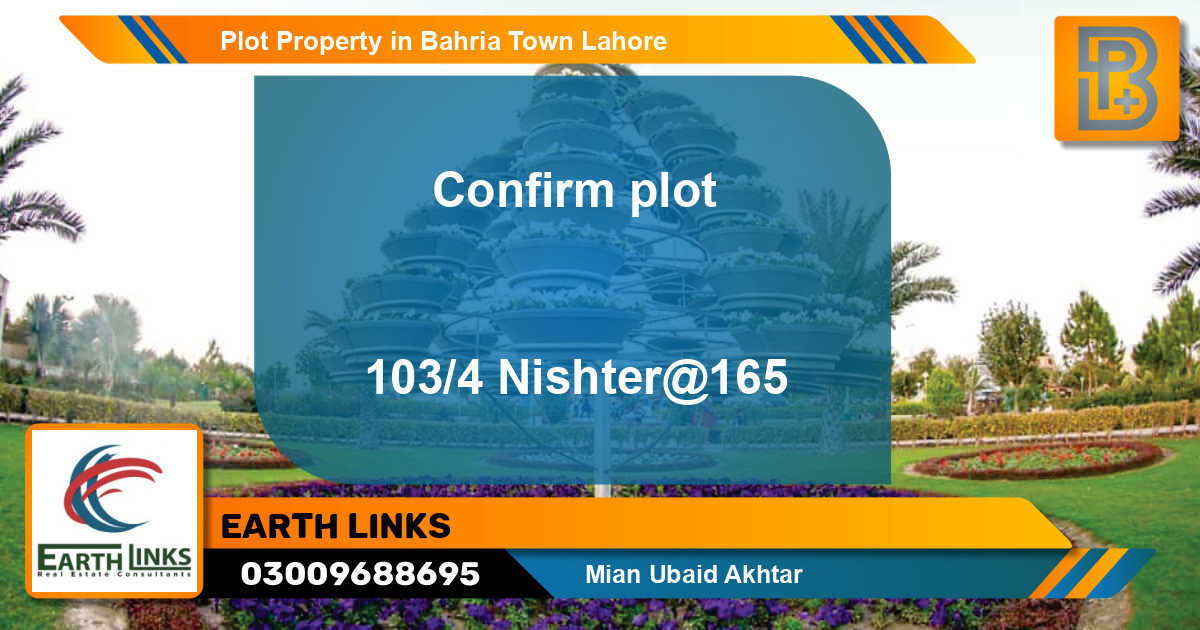 Residential Plot for Sale in Bahria Town, Lahore - (BP-68355)