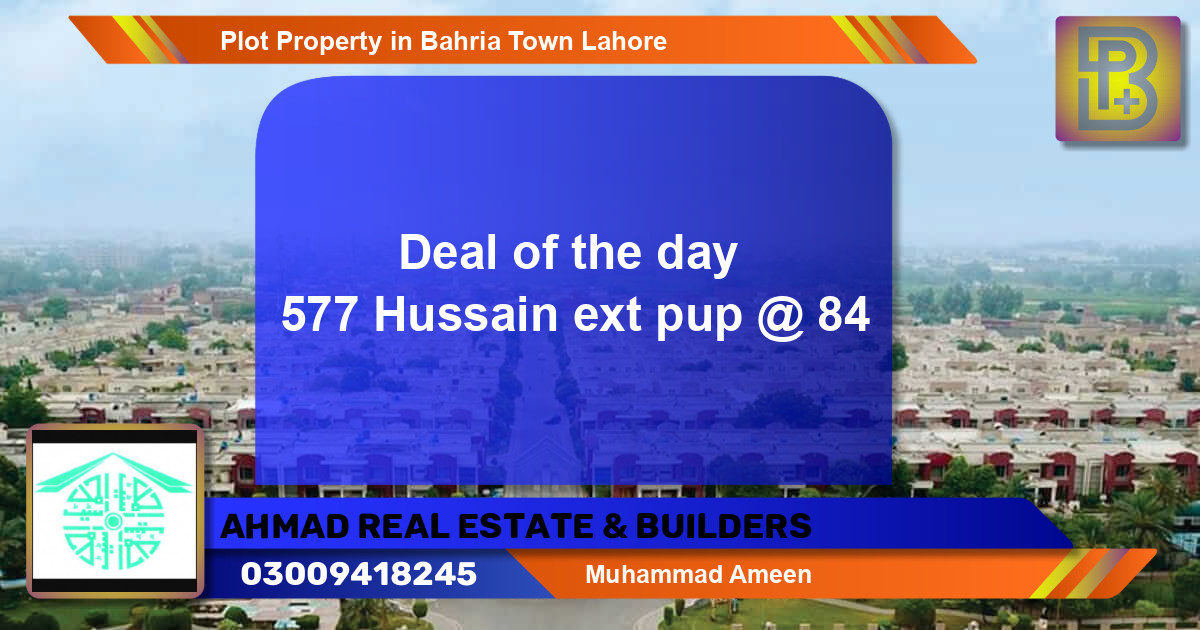 Residential Plot for Sale in Bahria Town, Lahore - (BP-68364)