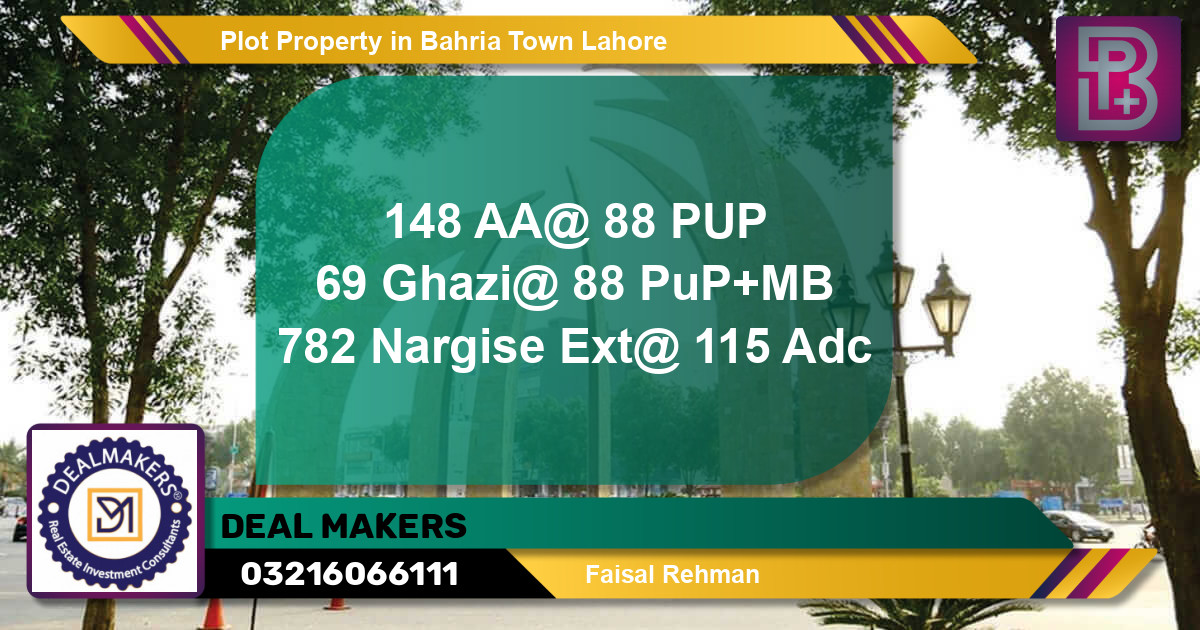 Residential Plot for Sale in Bahria Town, Lahore - (BP-68365)