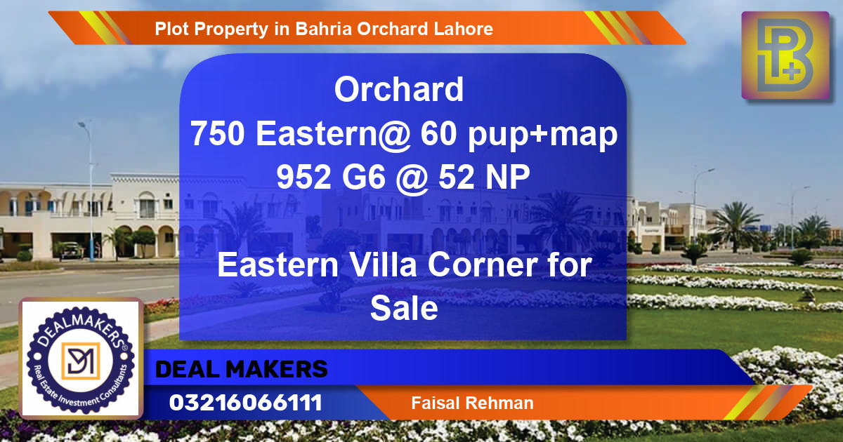 Residential Plot for Sale in Bahria Orchard, Lahore - (BP-68366)