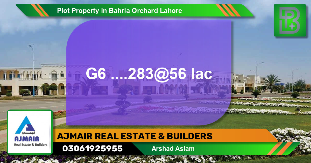 Residential Plot for Sale in Bahria Orchard, Lahore - (BP-68453)
