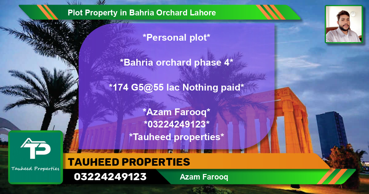 Residential Plot for Sale in Bahria Orchard, Lahore - (BP-68473)