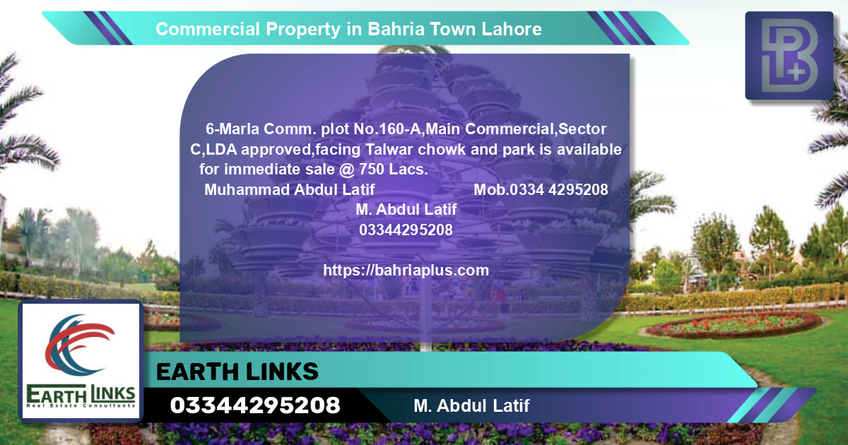 Commercial Property for Sale in Bahria Town, Lahore - (BP-68499)