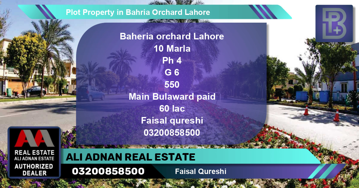 Residential Plot for Sale in Bahria Orchard, Lahore - (BP-68530)