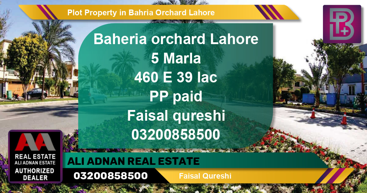 Residential Plot for Sale in Bahria Orchard, Lahore - (BP-68533)