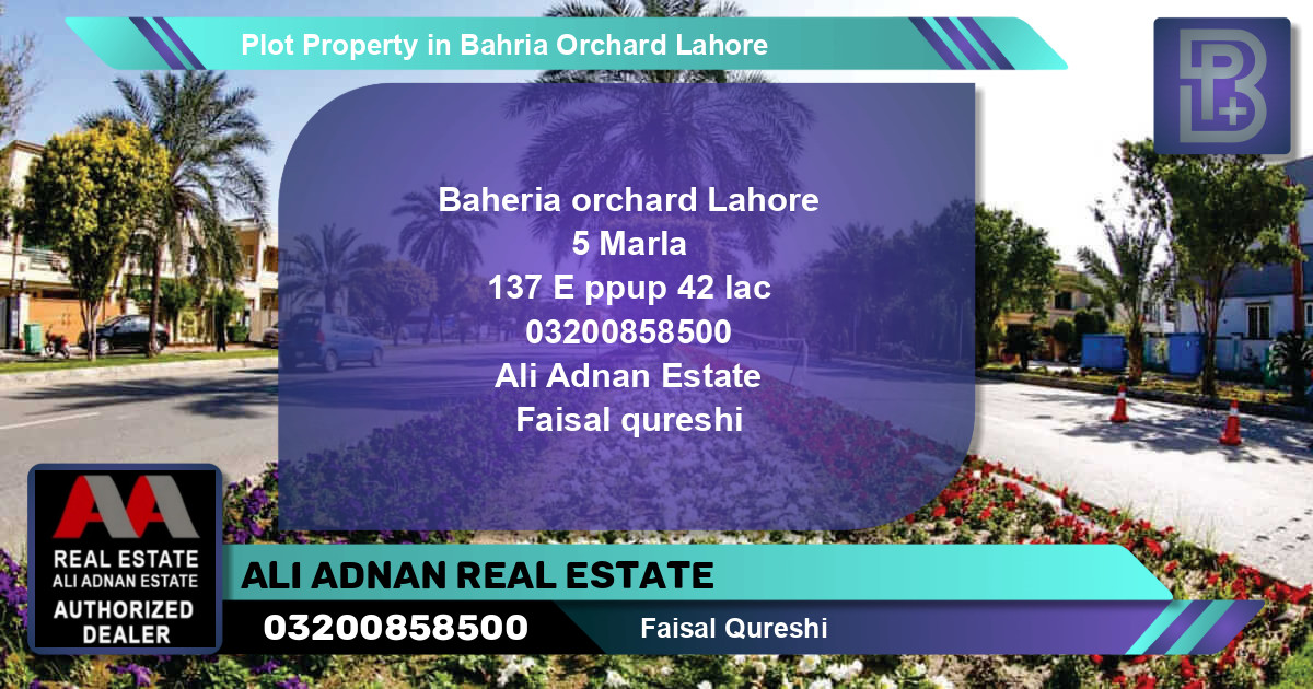 Residential Plot for Sale in Bahria Orchard, Lahore - (BP-68534)