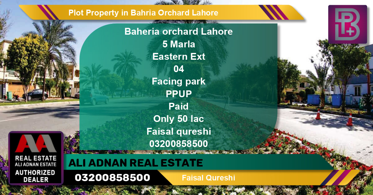 Residential Plot for Sale in Bahria Orchard, Lahore - (BP-68535)