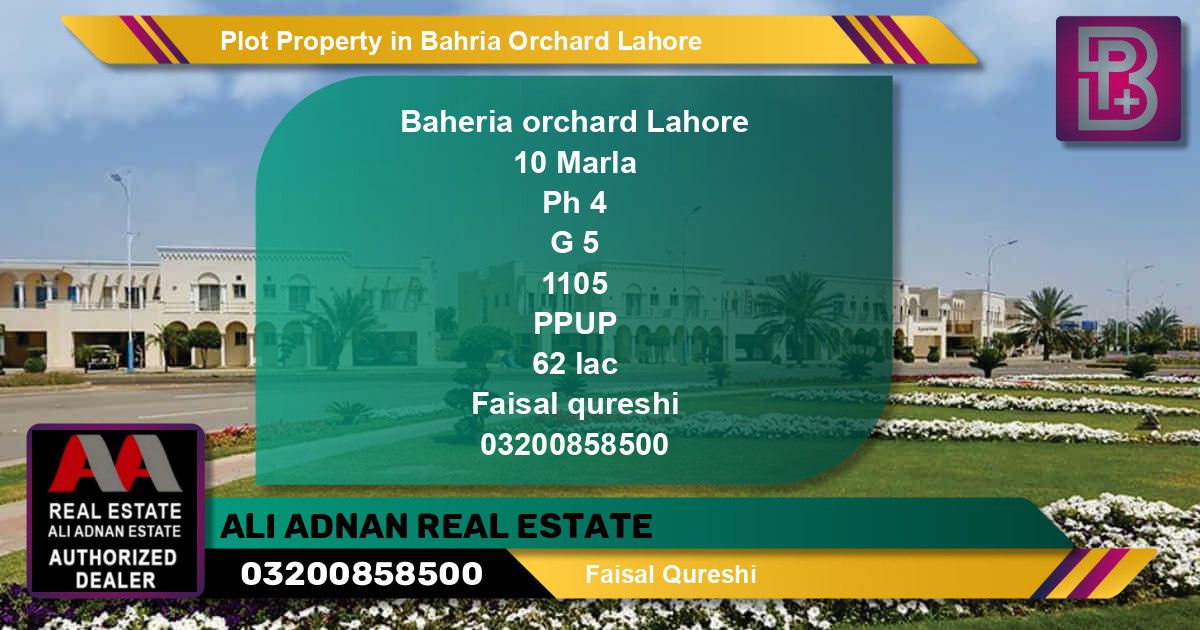 Residential Plot for Sale in Bahria Orchard, Lahore - (BP-68537)