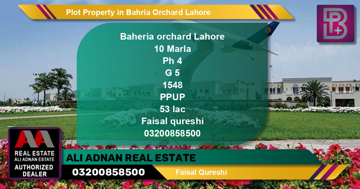Residential Plot for Sale in Bahria Orchard, Lahore - (BP-68538)