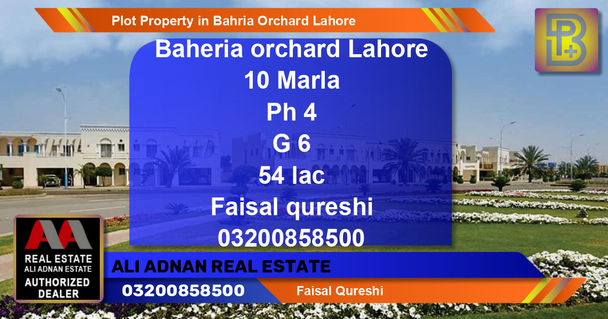 Residential Plot for Sale in Bahria Orchard, Lahore - (BP-68539)