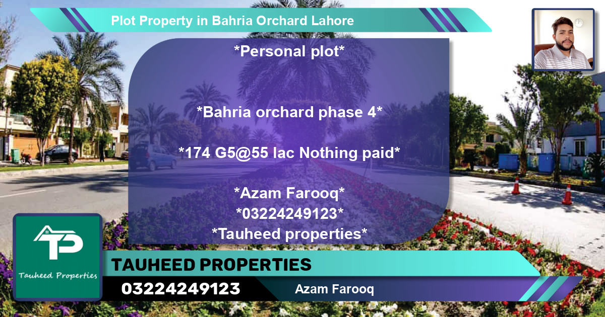 Residential Plot for Sale in Bahria Orchard, Lahore - (BP-68555)
