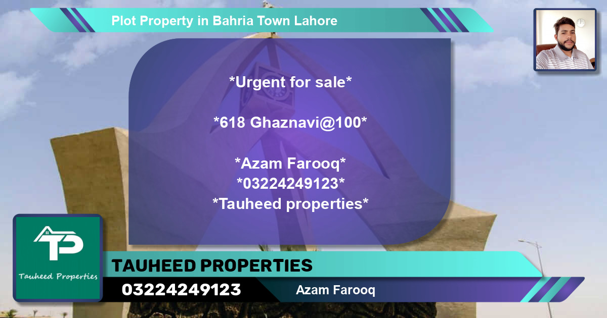 Residential Plot for Sale in Bahria Town, Lahore - (BP-68558)