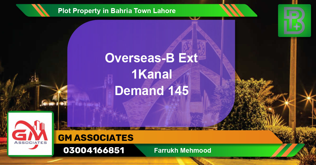 Residential Plot for Sale in Bahria Town, Lahore - (BP-68654)