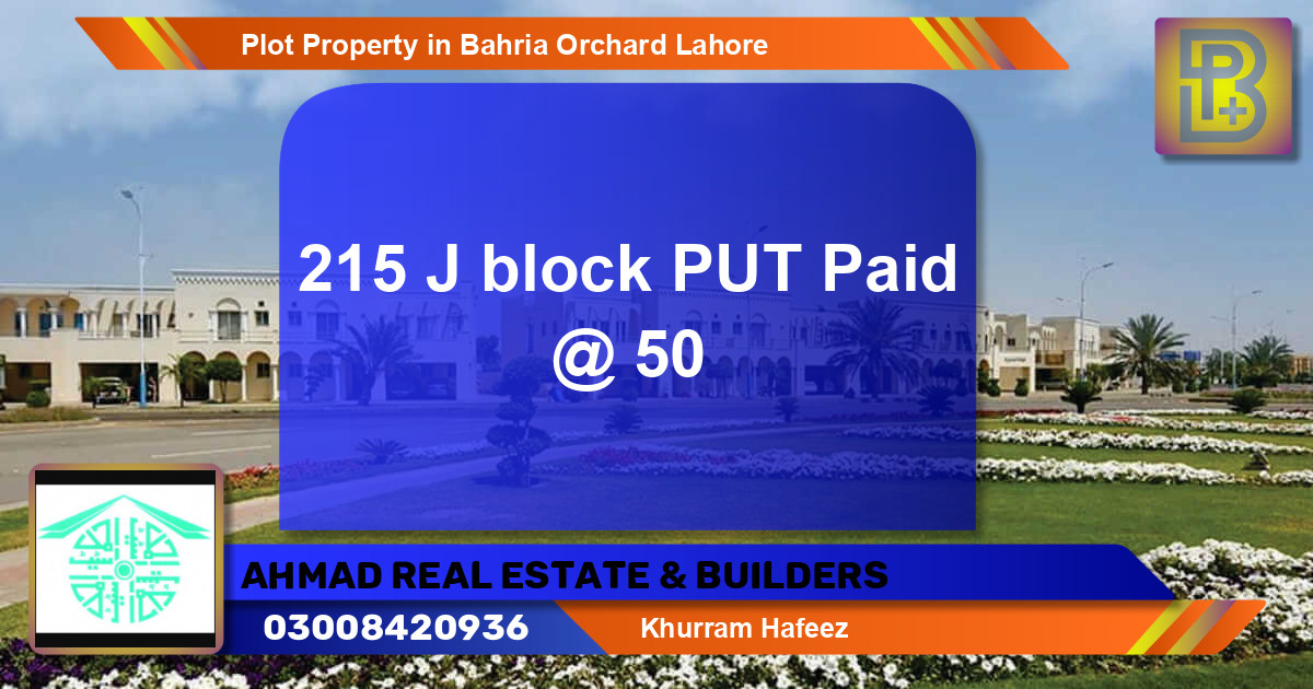 Residential Plot for Sale in Bahria Orchard, Lahore - (BP-68684)