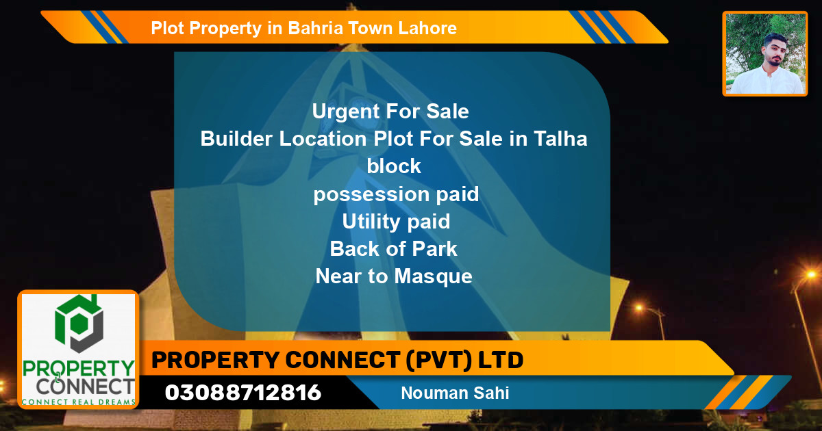 Residential Plot for Sale in Bahria Town, Lahore - (BP-68691)