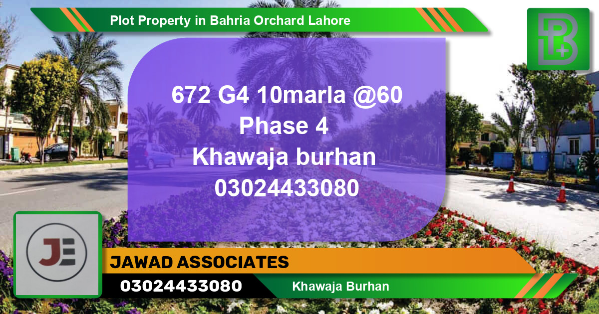 Residential Plot for Sale in Bahria Orchard, Lahore - (BP-68755)