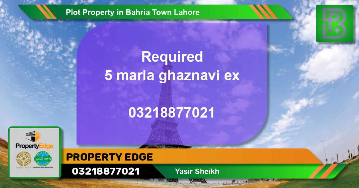 Residential Plot for Sale in Bahria Town, Lahore - (BP-68759)