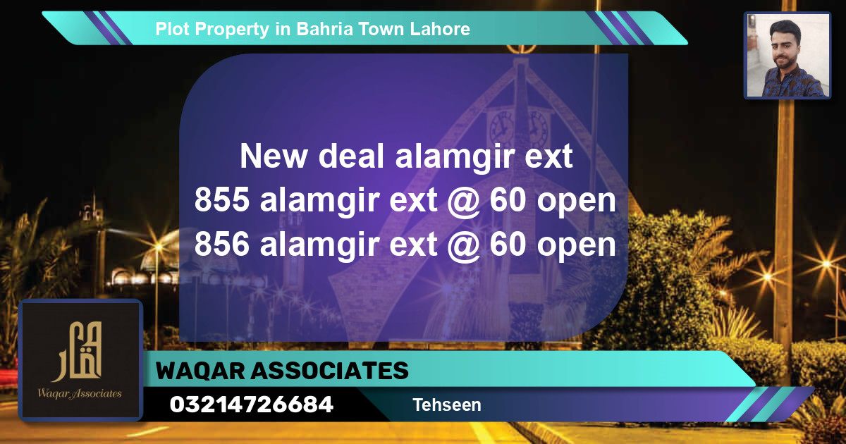 Residential Plot for Sale in Bahria Town, Lahore - (BP-68793)