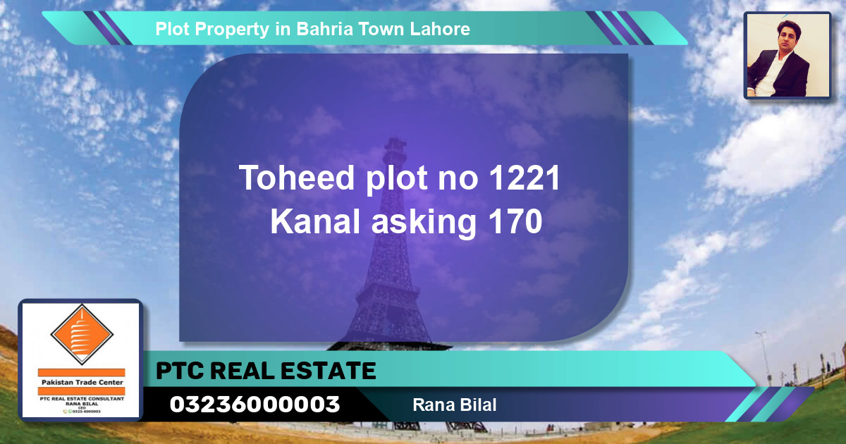 Residential Plot for Sale in Bahria Town, Lahore - (BP-68861)
