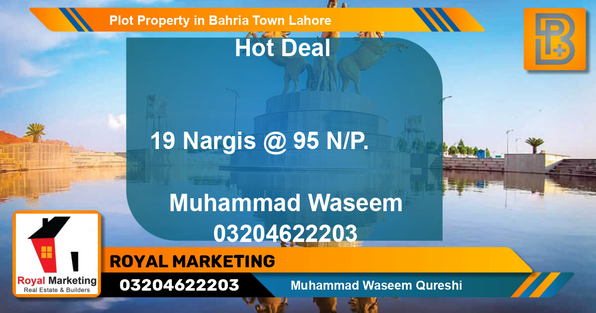 Residential Plot for Sale in Bahria Town, Lahore - (BP-68868)