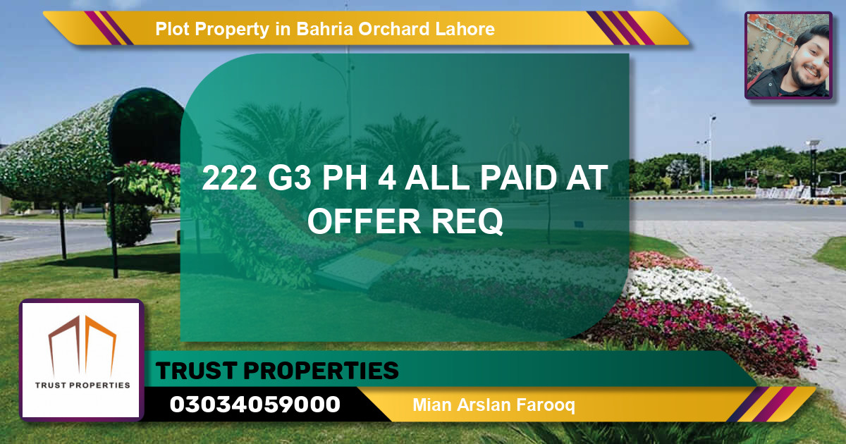 Residential Plot for Sale in Bahria Orchard, Lahore - (BP-68889)