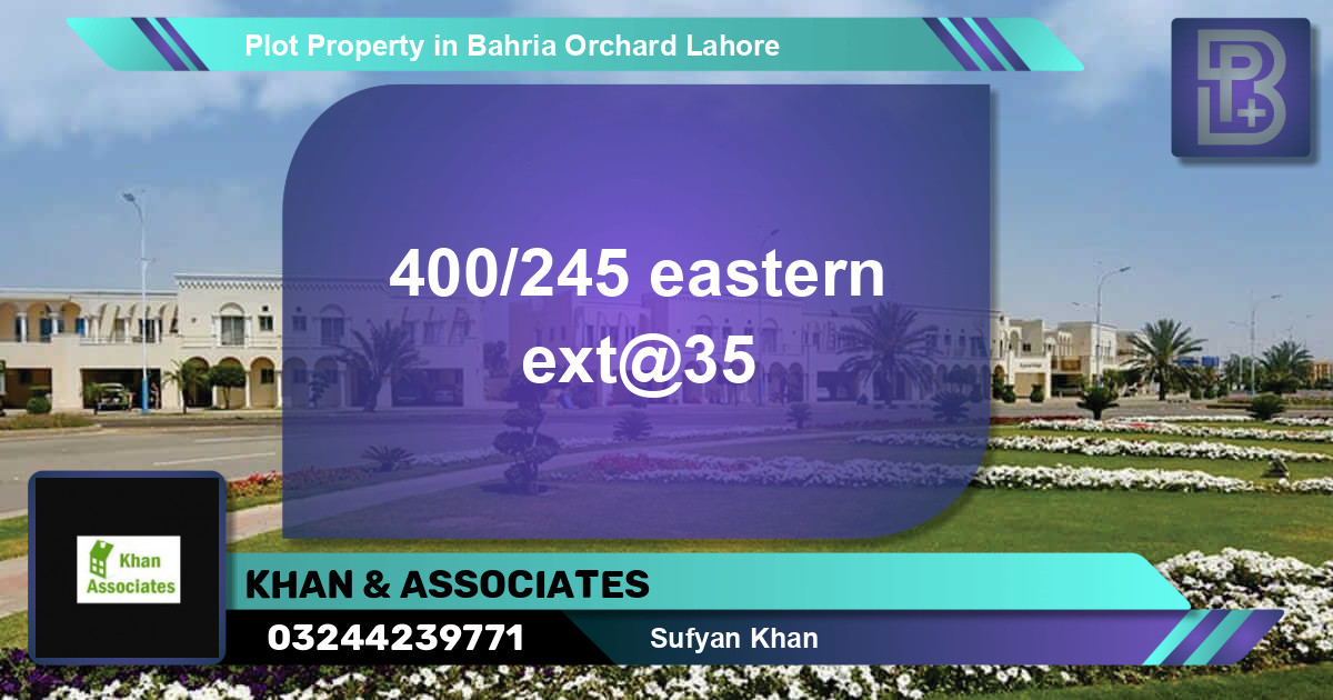 Residential Plot for Sale in Bahria Orchard, Lahore - (BP-68971)