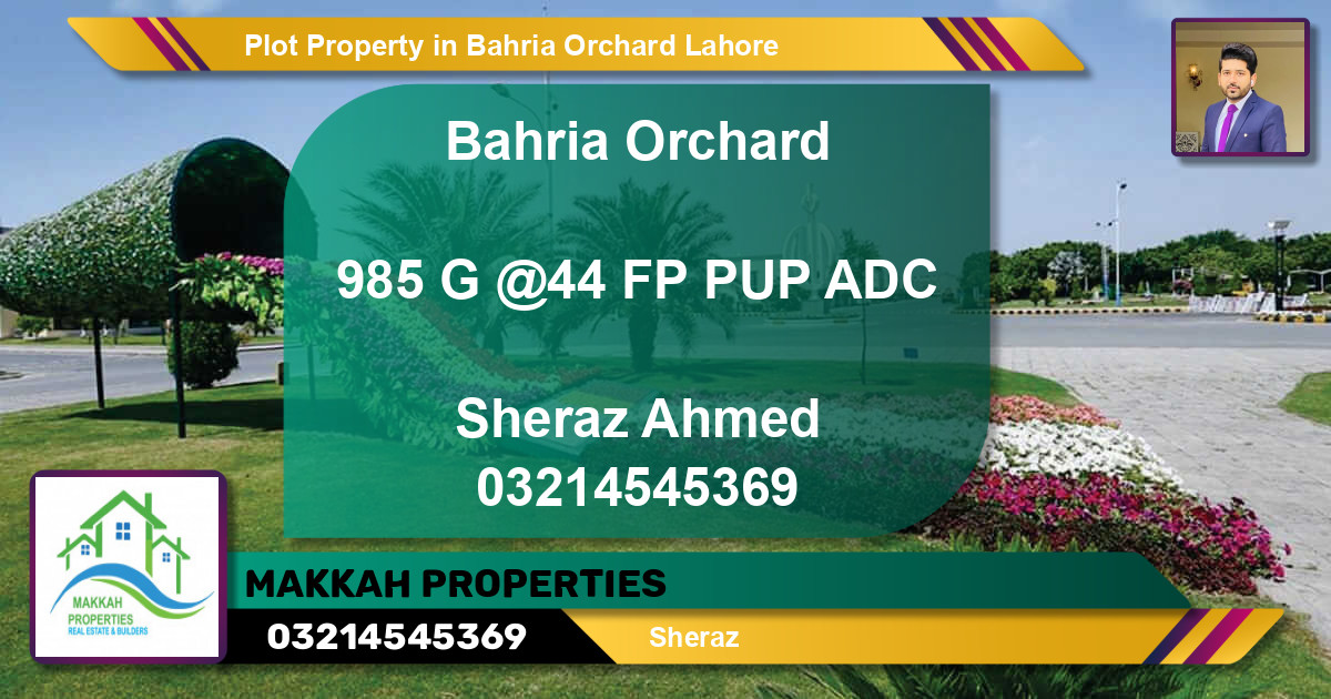 Residential Plot for Sale in Bahria Orchard, Lahore - (BP-68989)