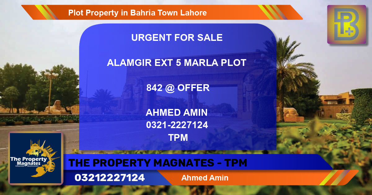 Residential Plot for Sale in Bahria Town, Lahore - (BP-69026)