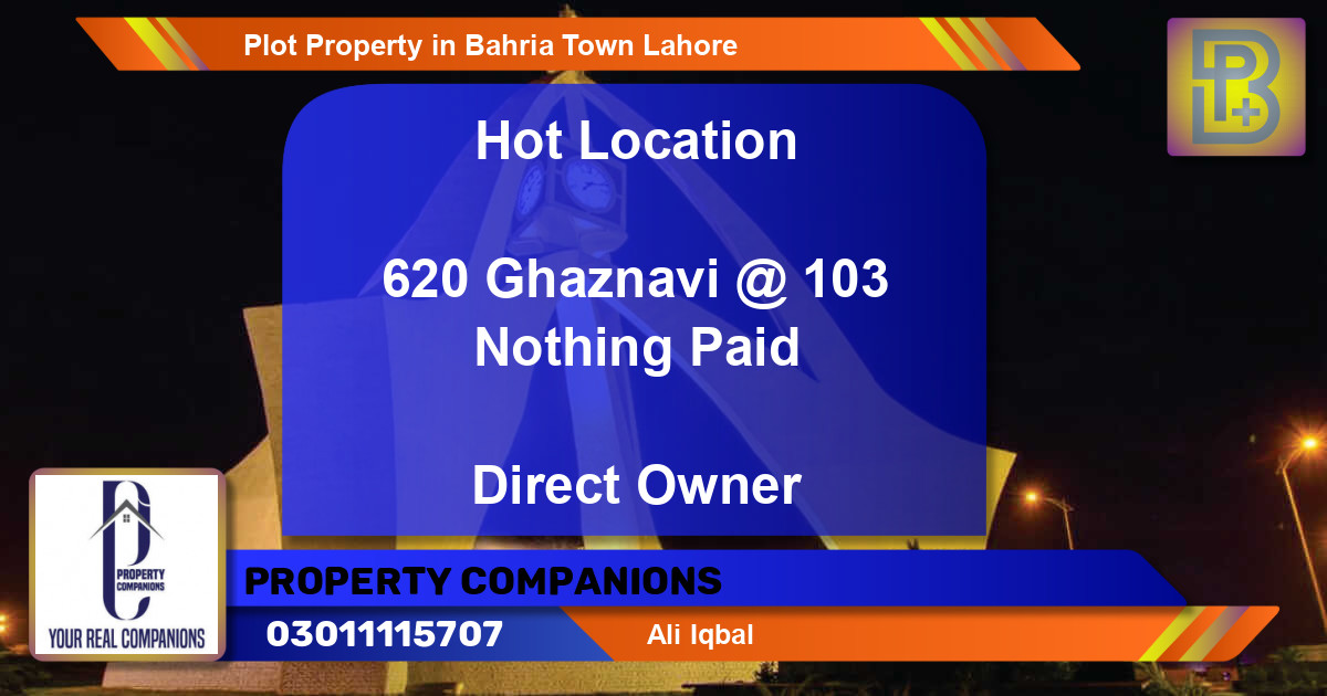 Residential Plot for Sale in Bahria Town, Lahore - (BP-69046)