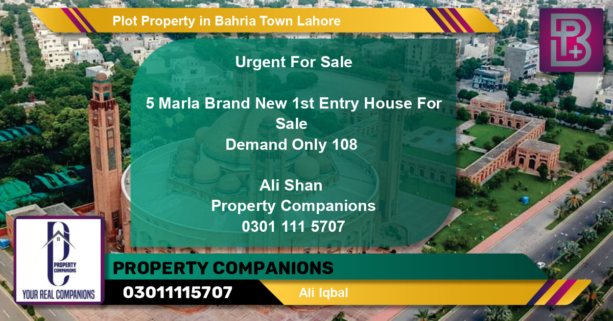 Residential Plot for Sale in Bahria Town, Lahore - (BP-69049)