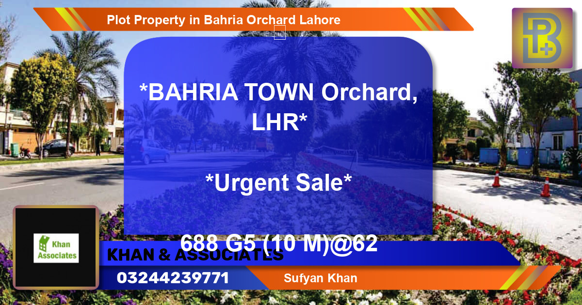 Residential Plot for Sale in Bahria Orchard, Lahore - (BP-69101)