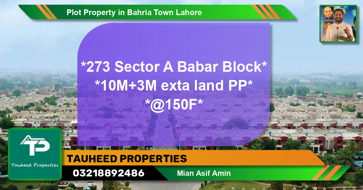 Residential Plot for Sale in Bahria Town, Lahore - (BP-69114)