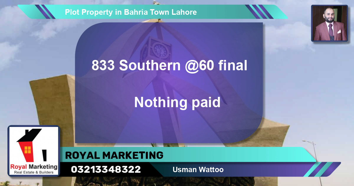 Residential Plot for Sale in Bahria Town, Lahore - (BP-69140)