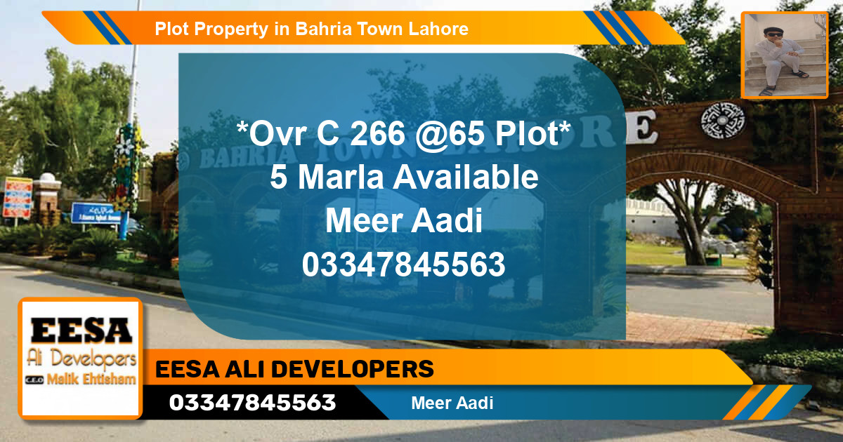 Residential Plot for Sale in Bahria Town, Lahore - (BP-69148)
