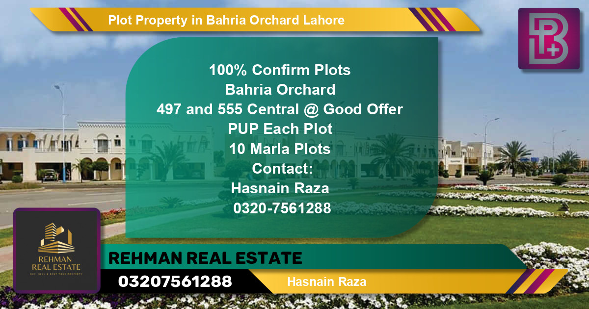 Residential Plot for Sale in Bahria Orchard, Lahore - (BP-69149)