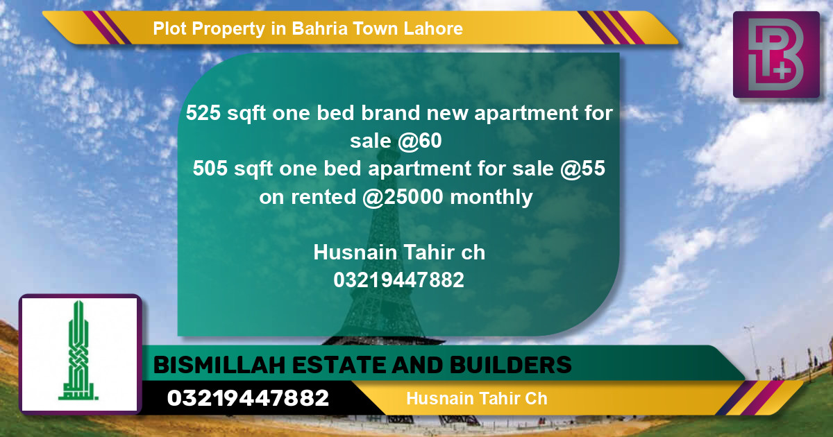 Residential Plot for Sale in Bahria Town, Lahore - (BP-69174)