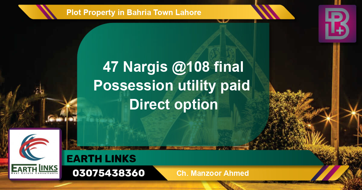 Residential Plot for Sale in Bahria Town, Lahore - (BP-69184)