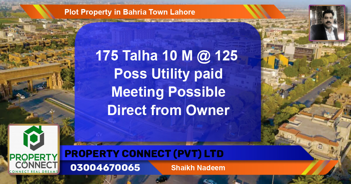 Residential Plot for Sale in Bahria Town, Lahore - (BP-69240)