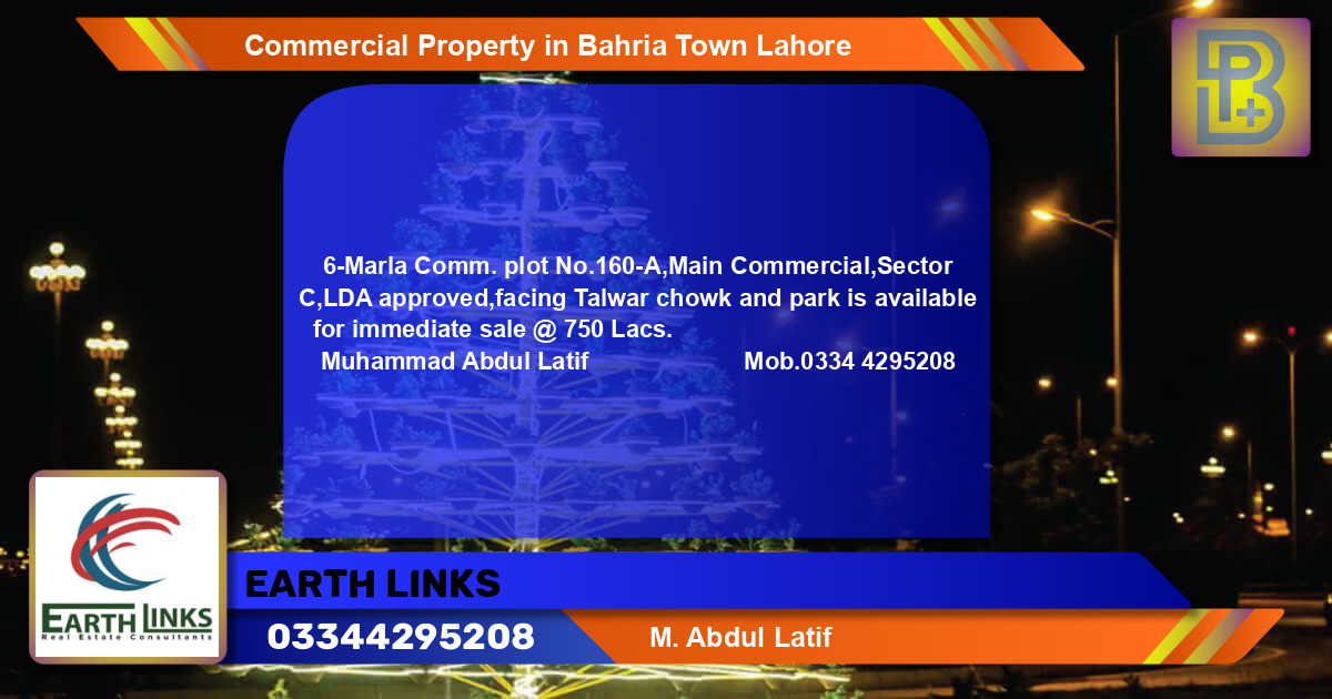 Commercial Property for Sale in Bahria Town, Lahore - (BP-69252)