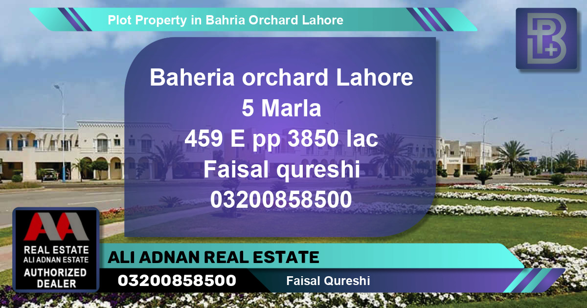 Residential Plot for Sale in Bahria Orchard, Lahore - (BP-69253)