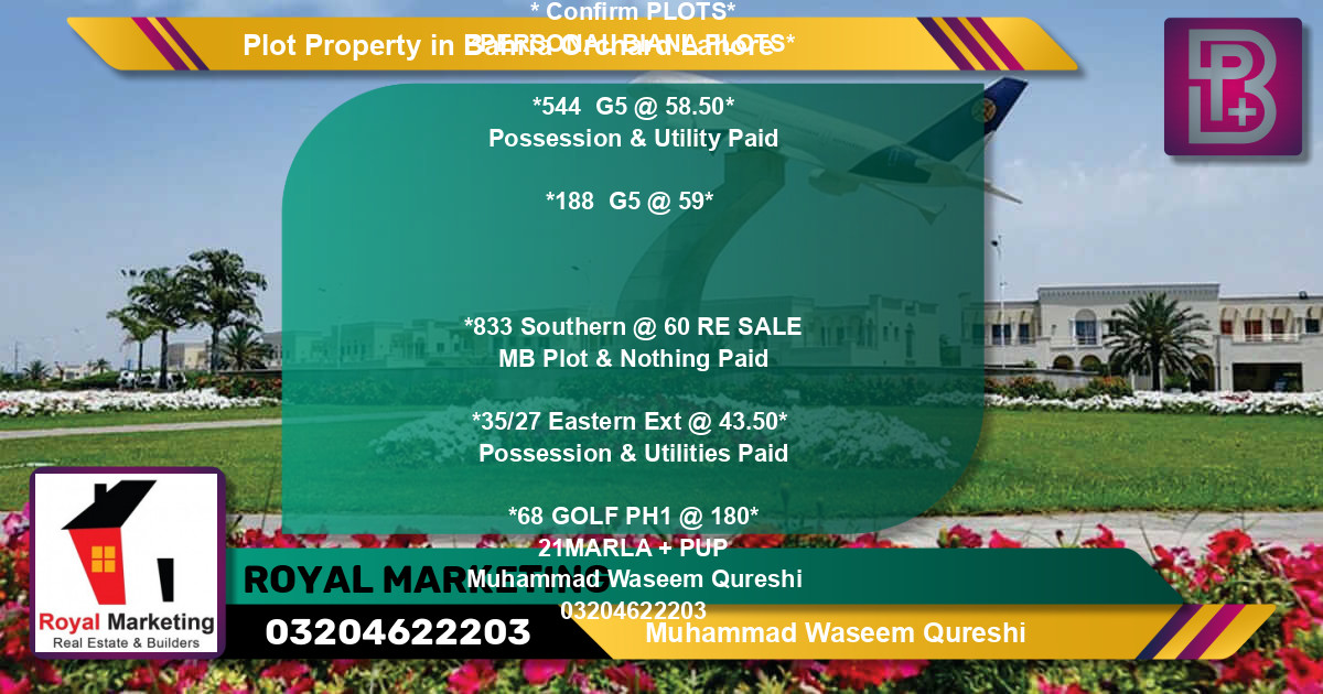 Residential Plot for Sale in Bahria Orchard, Lahore - (BP-69265)