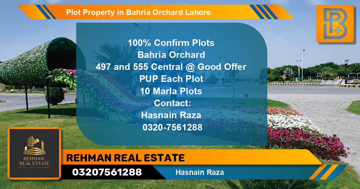 Residential Plot for Sale in Bahria Orchard, Lahore - (BP-69280)