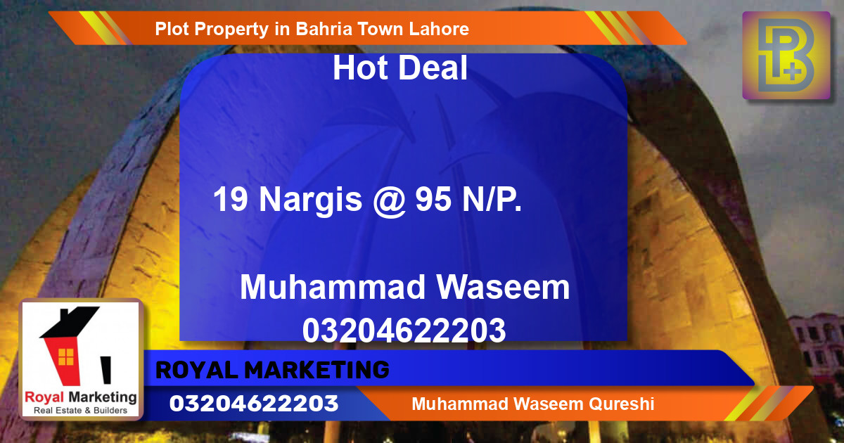 Residential Plot for Sale in Bahria Town, Lahore - (BP-69378)