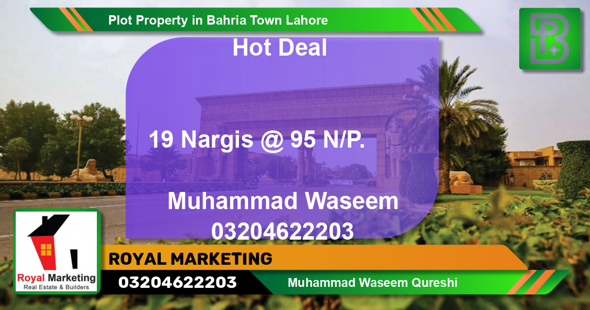 Residential Plot for Sale in Bahria Town, Lahore - (BP-69430)